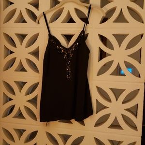 Jeweled Satin Tank top